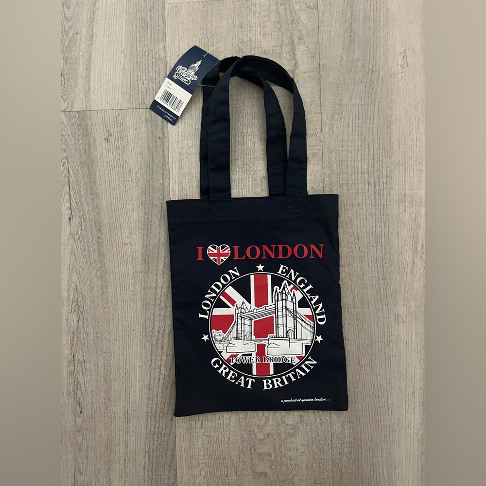 I Love London Tote Bag - Navy